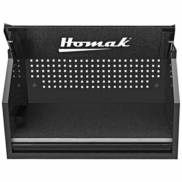 Homak RS Pro 41'' Black 1-Drawer Hutch BK02041010 571BK02041010